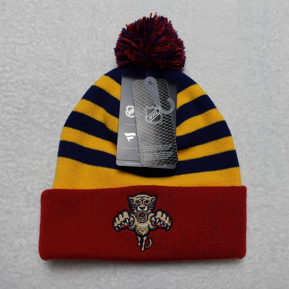 Fanatics Beanie Youth OS Multi Florida Panthers 2026 Winter Classic Pom Hat